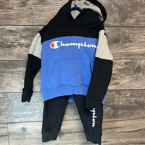 Champion Youth Gray and Black Apparel